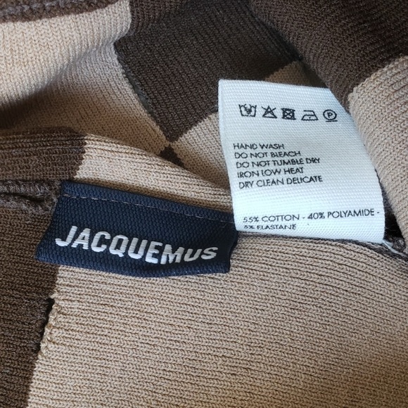 JACQUEMUS Le Short Gelato in Multi Brown patchwork shorts - Sz 38 / Small - Picture 12 of 12